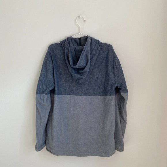 Lifetime Collective Chambray Pullover Rain Coat Men's Small - Picture 3 of 10